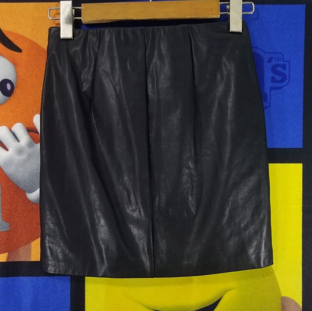 Faux leather skirt in Black by Dynamite